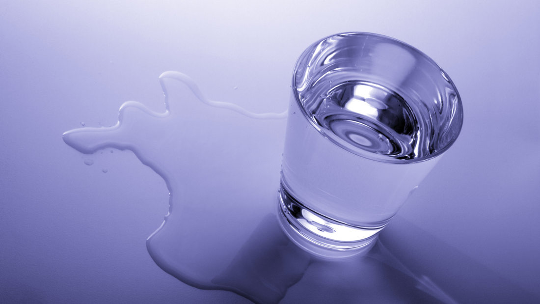 cup of water spilled