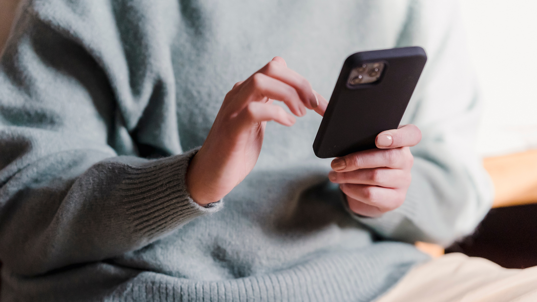 woman using a phone